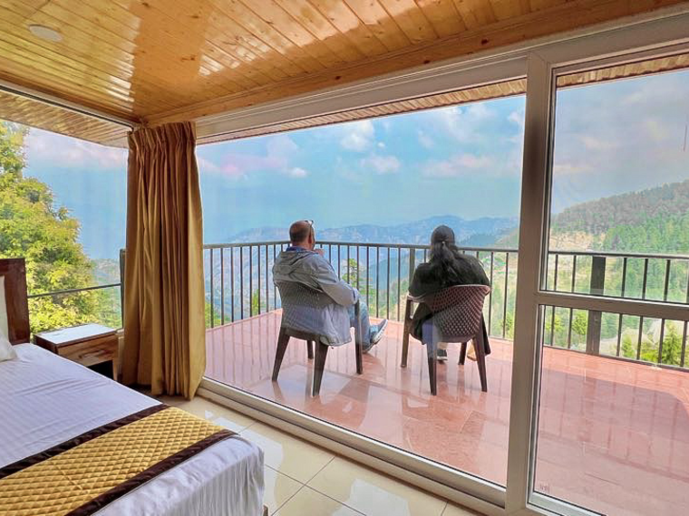 Attic room interior at VAMITAG Inn